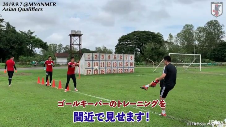 【日本代表ゴールキーパー専用カメラ】川島、権田、シュミット選手のトレーニングを間近で見せます～INSIDE TRAINING～