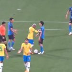 田中碧のファール？その後、ネイマールが田中碧をどつく！日本代表vsブラジル代表 【サッカー】APAN vs Brazil 2022/06/06 現地観戦