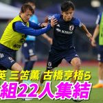 【日本代表】久保建英、三笘薫ら海外組ズラリ！合宿初日から濃厚トレーニング