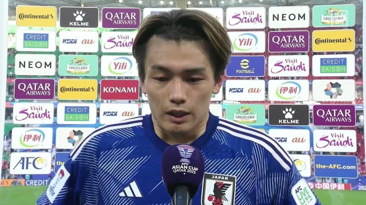 【試合後インタビュー】3得点に絡んだ上田綺世「課題はまだまだある」｜AFCアジアカップ 日本×インドネシア