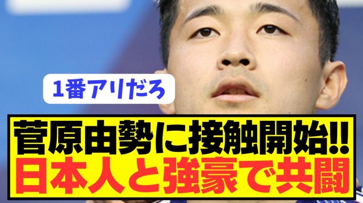 【速報】日本代表DF菅原由勢に熱烈ラブコールで強豪電撃移籍へ！！！！