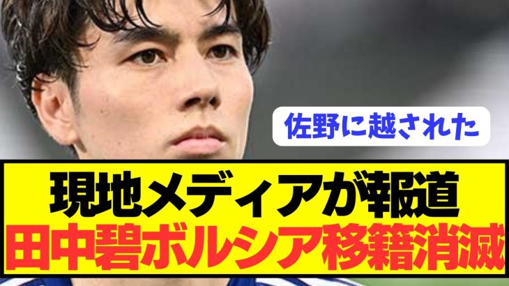 【速報】代理人変えた日本代表MF田中碧(25)のブンデス1部移籍に向けた現状がコチラ