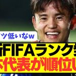 【朗報】W杯に向けて重要な歴代最強日本代表のFIFAランキングが上昇！！！！！！！！