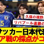 【評価】サッカー日本代表、シリア戦の採点がコチラです