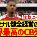 【悲報】アーセナルが現プレミア最高のCB売却！！！？？？？？？