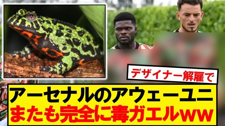 【悲報】今季アーセナルのアウェーユニフォームがこちらですwwwwww