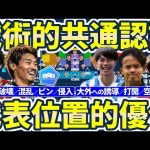 【日本代表/森保ジャパン3-1-5-1型戦術の共通認識まとめ】敵戦術を覆す位置的優位で狙うダウンウイング戦略と中と外の使い分け