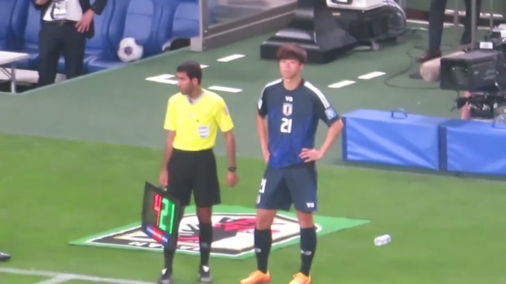 髙井幸大、フロンターレの先輩板倉滉と途中出場でA代表デビューの瞬間。2024/09/05ワールドカップ最終予選　日本代表ー中国代表　埼玉スタジアム