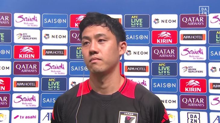 【試合後インタビュー｜遠藤 航】「準備していた形で先制できた」「ポジティブなエネルギーを持って戦えた」｜AFCアジア最終予選 グループC第1節 日本×中国