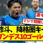 【完全覚醒】町野修斗、降格圏キールで今季ブンデス10ゴール達成キターー！！