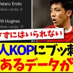 【海外の反応】英国人KOPにブッ刺さる、遠藤航が１位のあるデータが現地で話題にwww