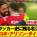 【名シーン】プレミア優勝決定後、ピッチで抱き合う遠藤航たちが胸熱