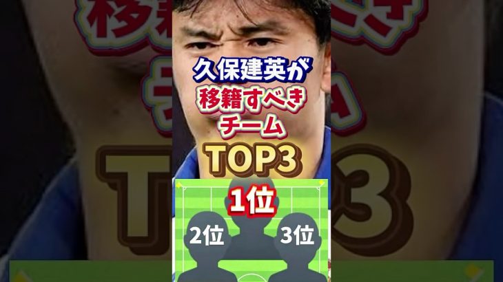 【衝撃】久保建英が移籍すべきチームランキング#サッカー #サッカー日本代表 #久保建英