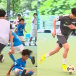 三笘薫、子どもからの質問に“厳しさも込めて”回答「今から始まってる」子ども相手にも容赦なし＆ドリブルの極意伝授　『Mitoma Dream Camp 2025』