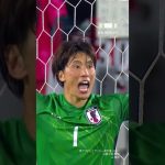 【#大迫敬介】左手1本のビッグセーブ！ #サッカー日本代表