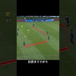 この行動の意図とは…？ #サッカー #日本代表 #鎌田大地 #サッカーiq #戦術分析 #編集は