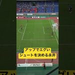 永井のゴラッソ🎯🎯🎯 #名古屋グランパス #ピサノ #シュミットダニエル #ユンカー #山岸祐也 #和泉竜司 #マテウス #稲垣祥 #サッカー日本代表 #jリーグ