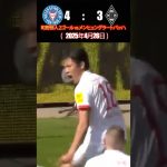 町野修人 2ゴール vs メンヒェングラートバッハ — 2025年4月26日