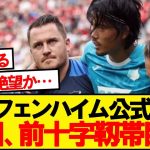 【絶望】ホッフェンハイム町田、前十字靭帯断裂と診断…