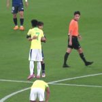 【キリンチャレンジカップ2025】キックオフ前に久保建英とヴィニシウス・ジュニオールがハグ 現地映像