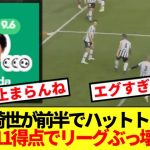 【完全覚醒】上田綺世が前半だけでハット達成！！9試合11得点でオランダリーグぶっ壊すww