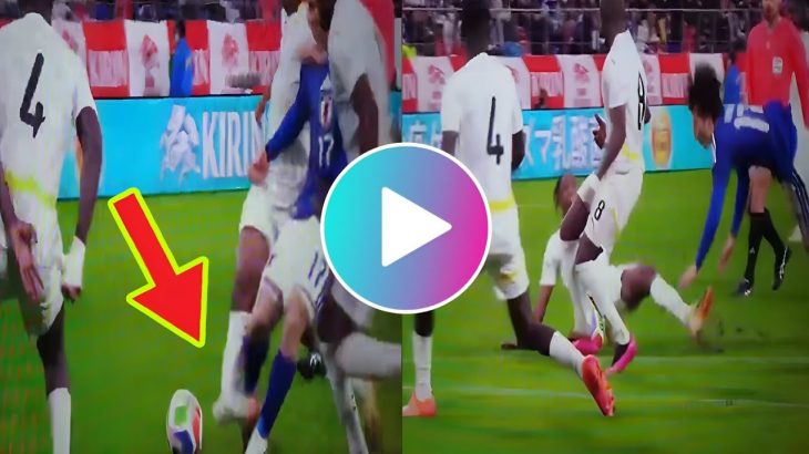 ガーナ代表フランシス選手が足骨折か⁉田中碧との接触で担架搬送,キリンチャレンジ杯2025衝撃事故