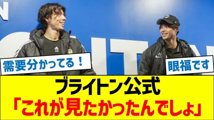 ブライトン公式「これが見たかったんでしょ」